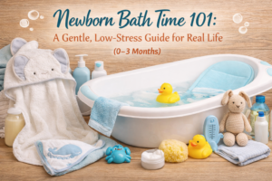 Newborn Bath Time Essentials
